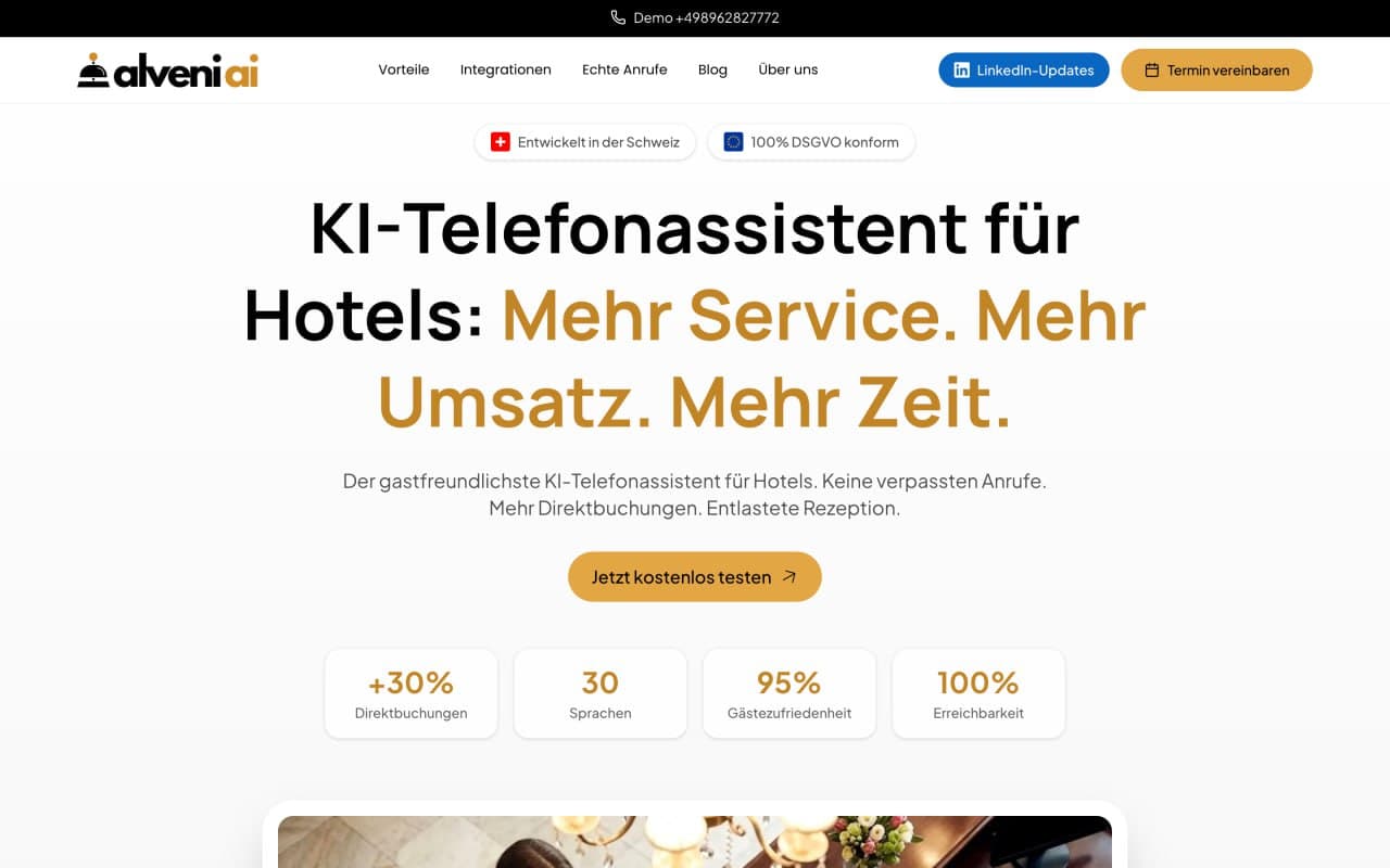 alveni.ai Homepage